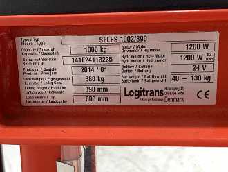 Heftruck gebruikt LOGITRANS SELFS 1002/890 ELEKTRO HOCHHUBWAGENDEICHSEL (13021179)