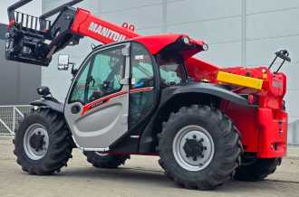 Heftruck gebruikt MANITOU MT 730H NEW 2026 with AIRCO WEITERE TELESKOPARMSTAPLER (12989133) backdrop