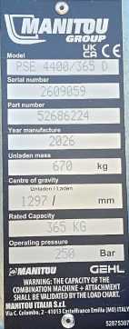 Heftruck gebruikt MANITOU PSE 4400/365 D MEN PLATFORM NEW WEITERE WEITERE (13070874)