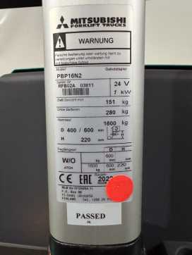 Heftruck gebruikt MITSUBISHI PBP16N2 DIESEL HOCHHUBWAGENDEICHSEL (13061287)