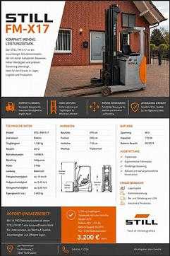 Heftruck gebruikt STILL FM X17 ELEKTRO HOCHHUBWAGENFAHRERSITZ (13041134)