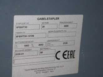 Heftruck gebruikt TOYOTA 8 FBMT 30 ELEKTRO VIERRADFRONTSTAPLER (13045053)