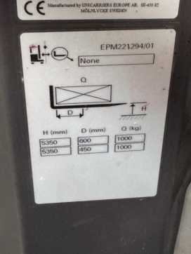Heftruck gebruikt UNICARRIERS 100TVI470EPM - 2.499 Std. - HH 4.700 mm ELEKTRO MITTELHUBKOMMISSIONIERER (12914423)