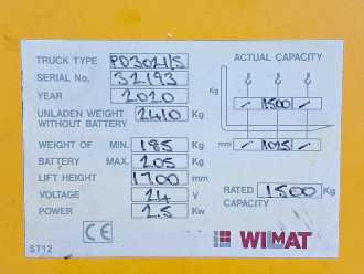 Heftruck gebruikt WEITERE Wilmat PD3021/S ELEKTRO HOCHHUBWAGENDEICHSEL (13053952)