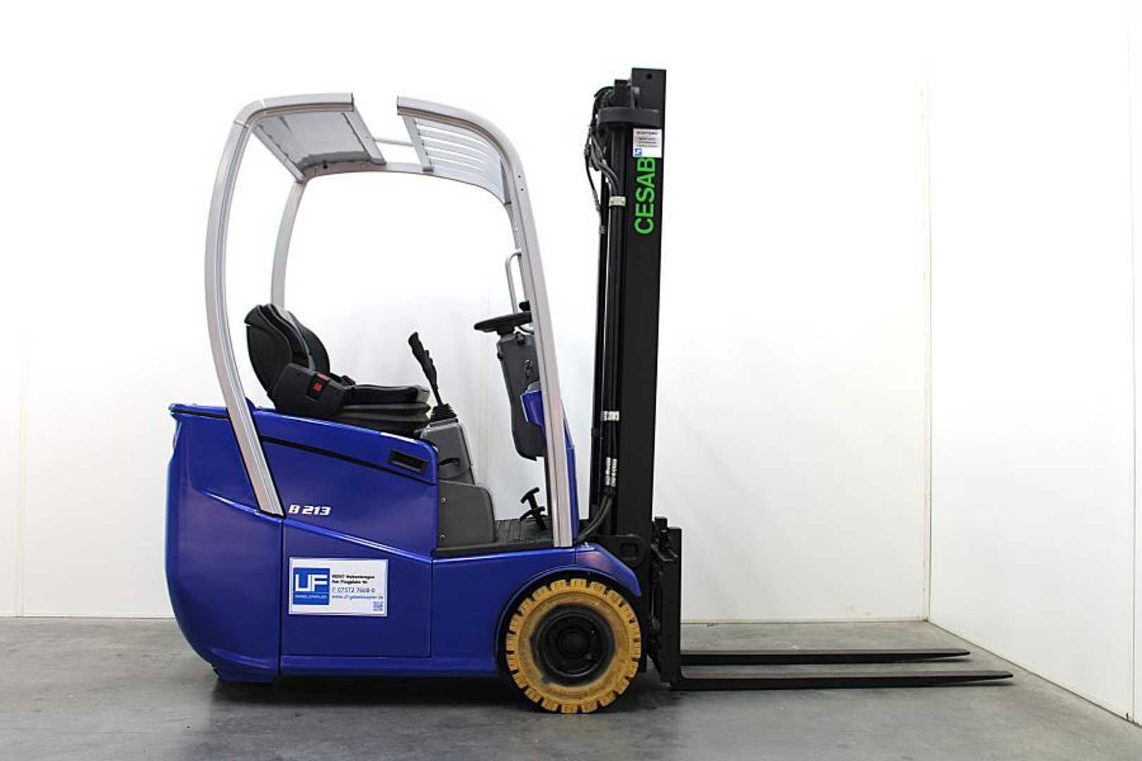 Used Forklift Cesab B 213 3 ratų šakinis krautuvas (Image 6) Used Forklift Cesab B 213 3 ratų šakinis krautuvas (Image 6)