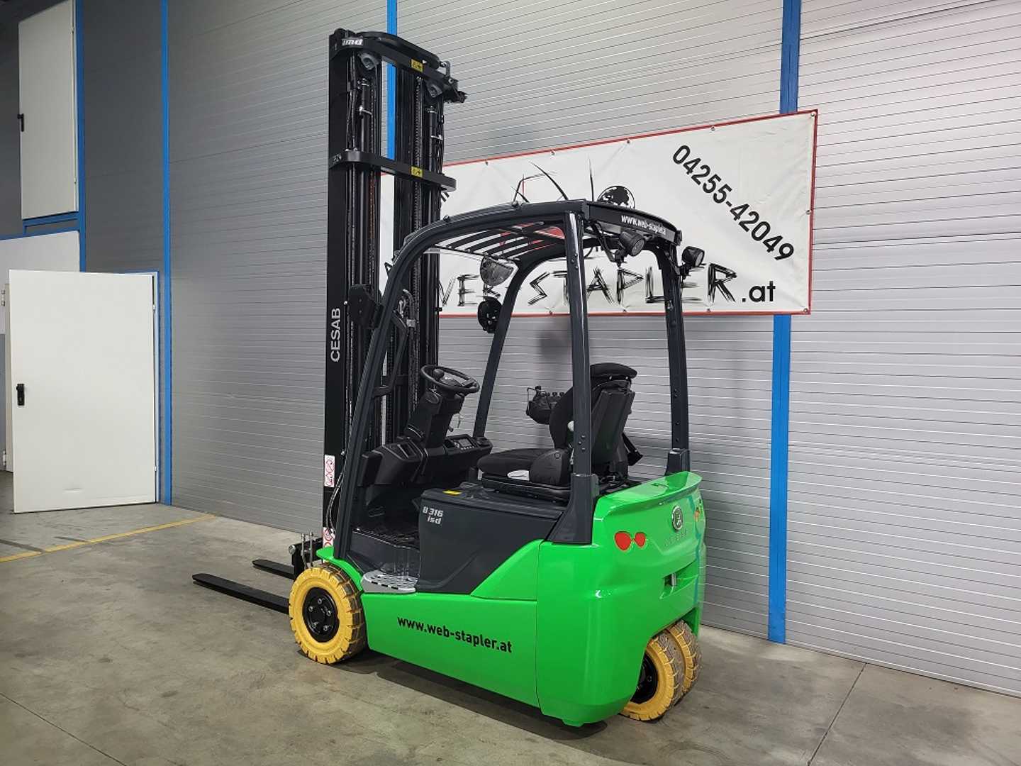 Used Forklift Cesab B316II 3 ratų šakinis krautuvas (Image 2) Used Forklift Cesab B316II 3 ratų šakinis krautuvas (Image 2)