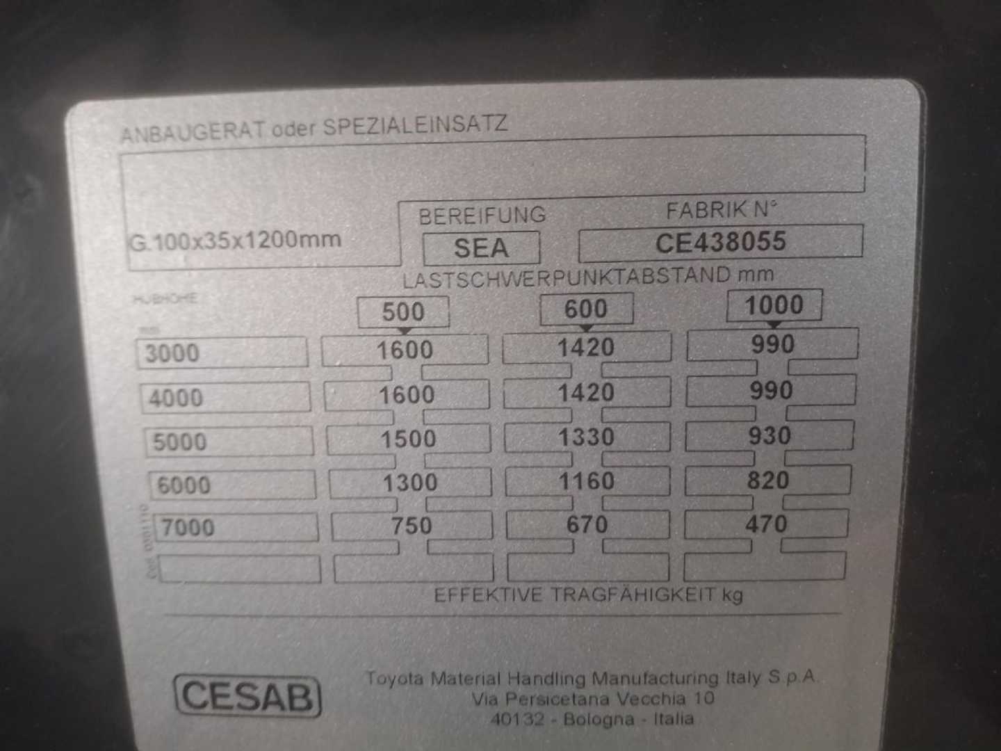 Used Forklift Cesab B316II 3 ratų šakinis krautuvas (Image 7) Used Forklift Cesab B316II 3 ratų šakinis krautuvas (Image 7)