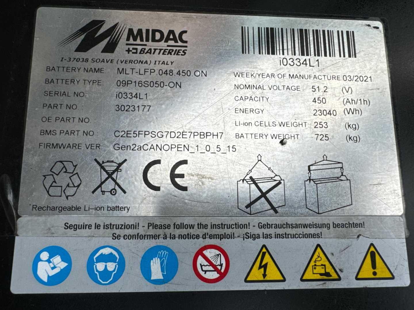 Used Forklift Doosan B15T-7/ 2021 year/ lithium battery//New price/New price 3 ratų šakinis krautuvas (Image 9)