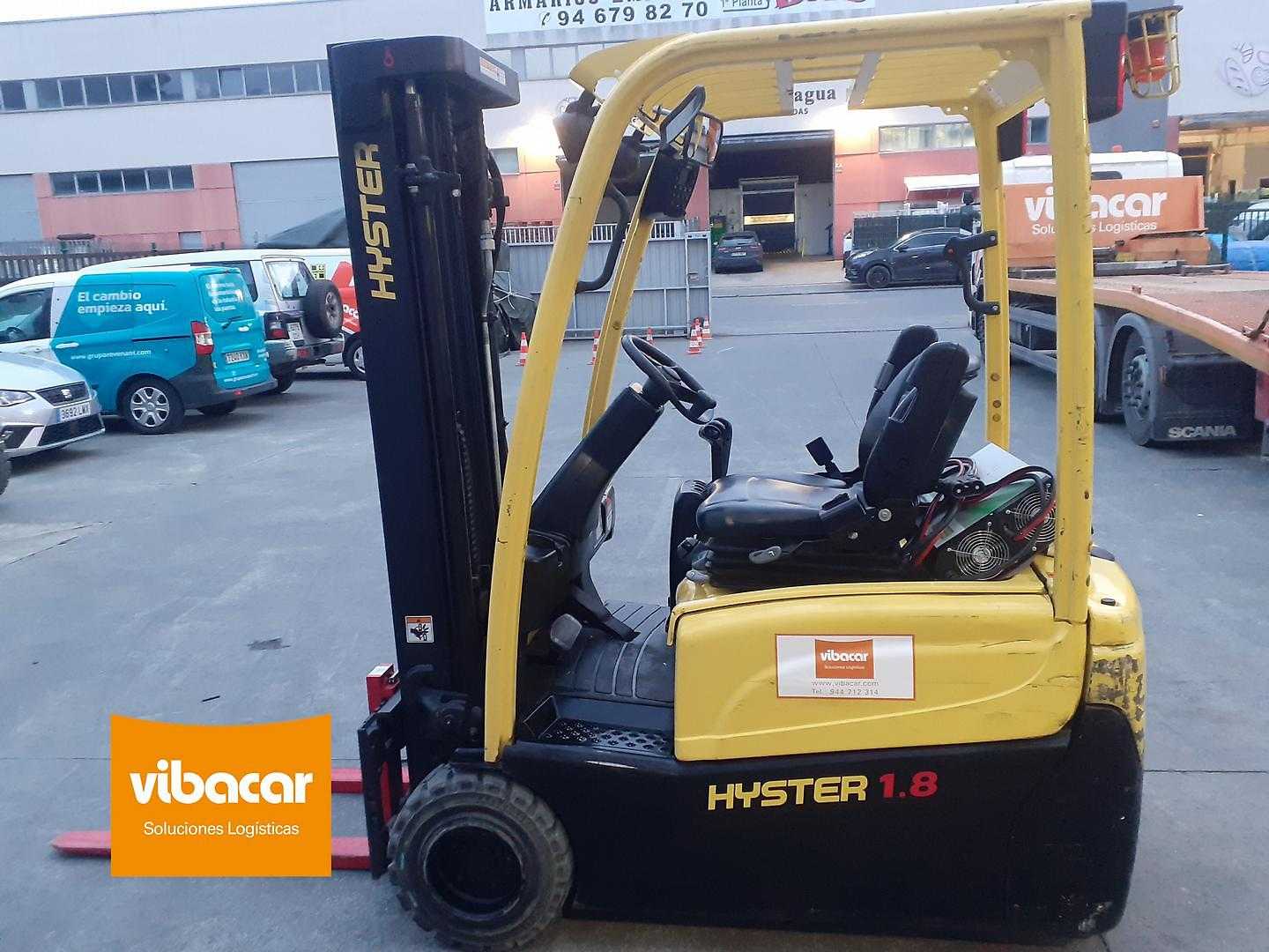 Used Forklift Hyster J1.8XNT MWB 3 ratų šakinis krautuvas (Image 2) Used Forklift Hyster J1.8XNT MWB 3 ratų šakinis krautuvas (Image 2)