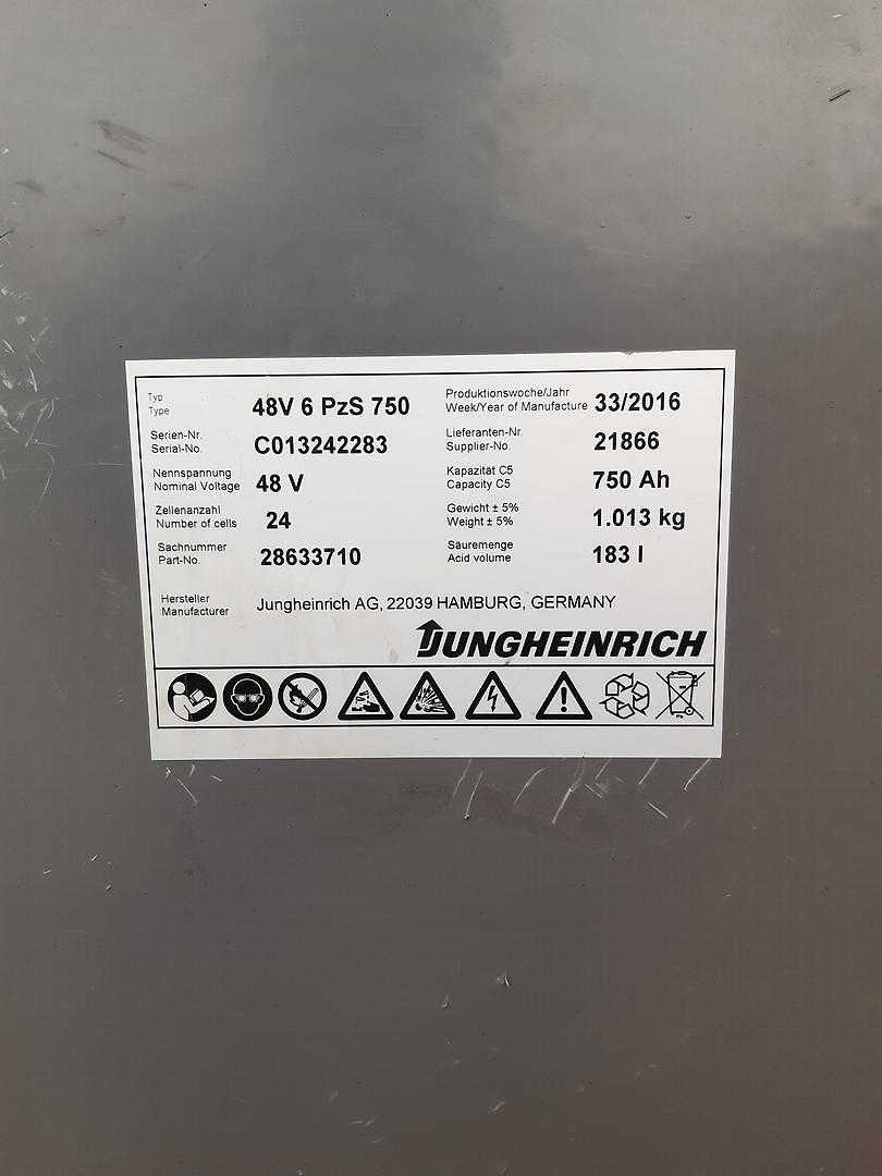 Used Forklift Jungheinrich EFG 216 Bj. 2013 3 ratų šakinis krautuvas (Image 5) Used Forklift Jungheinrich EFG 216 Bj. 2013 3 ratų šakinis krautuvas (Image 5)