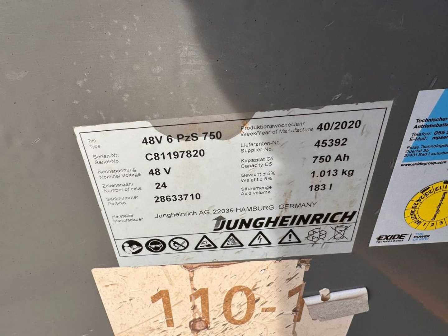 Used Forklift Jungheinrich EFG 218 Baujahr 2020 / Stunden 9739 HH 3100 3 ratų šakinis krautuvas (Image 7) Used Forklift Jungheinrich EFG 218 Baujahr 2020 / Stunden 9739 HH 3100 3 ratų šakinis krautuvas (Image 7)