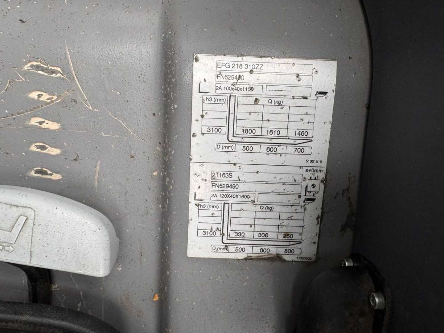 Used Forklift Jungheinrich EFG 218 Baujahr 2020 / Stunden 11273 HH 3100 3 ratų šakinis krautuvas (Image 9) Used Forklift Jungheinrich EFG 218 Baujahr 2020 / Stunden 11273 HH 3100 3 ratų šakinis krautuvas (Image 9)
