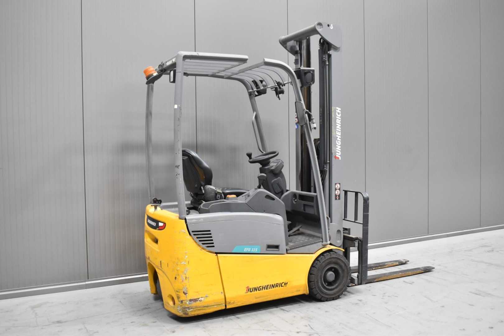 Used Forklift Jungheinrich EFG 115 /57655/ 3 ratų šakinis krautuvas (Image 4) Used Forklift Jungheinrich EFG 115 /57655/ 3 ratų šakinis krautuvas (Image 4)