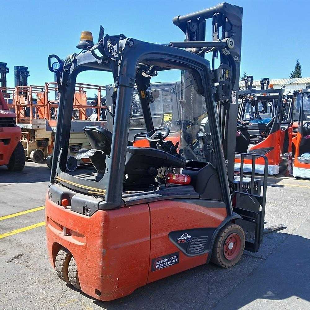 Used Forklift Linde E16C-386 3 ratų šakinis krautuvas (Image 1) Used Forklift Linde E16C-386 3 ratų šakinis krautuvas (Image 1)