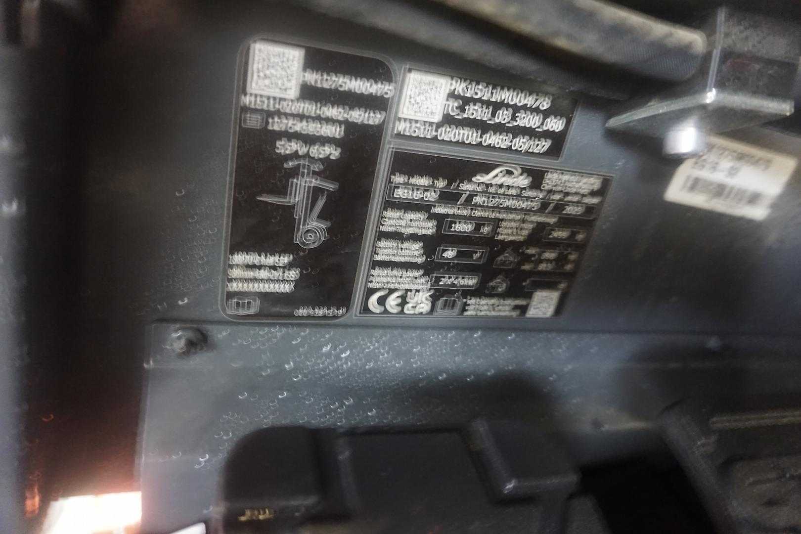 Used Forklift Linde EH 16-02 - Triplex - Nur 337 Stunden 3 ratų šakinis krautuvas (Image 12) Used Forklift Linde EH 16-02 - Triplex - Nur 337 Stunden 3 ratų šakinis krautuvas (Image 12)