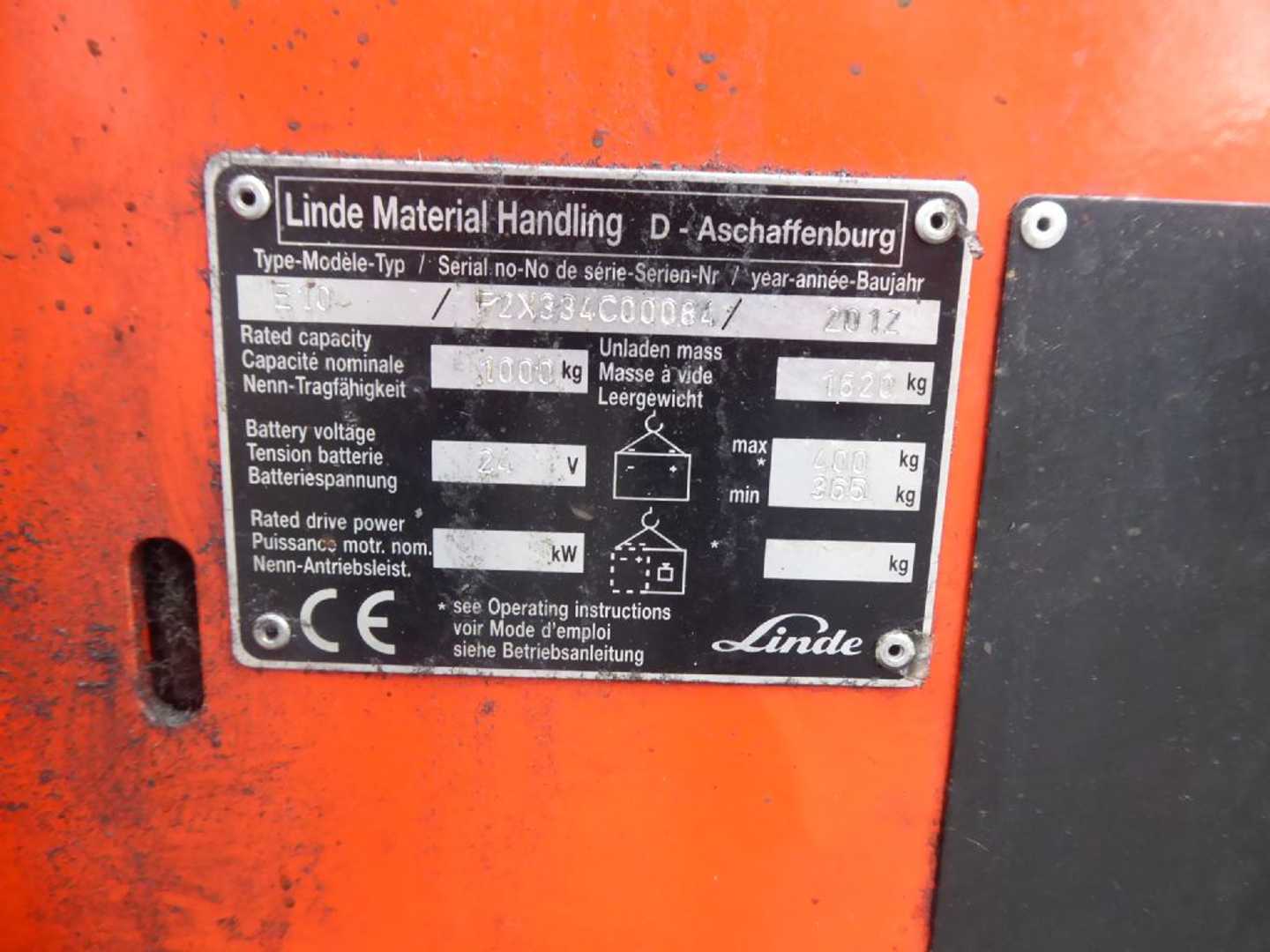 Used Forklift Linde E10 3 ratų šakinis krautuvas (Image 5) Used Forklift Linde E10 3 ratų šakinis krautuvas (Image 5)