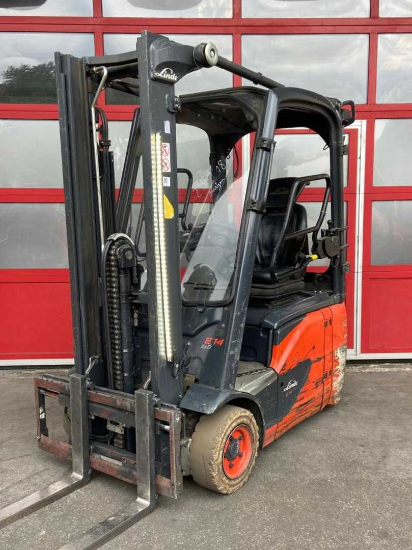 Used Forklift Linde E14-02 3 ratų šakinis krautuvas (Image 1)