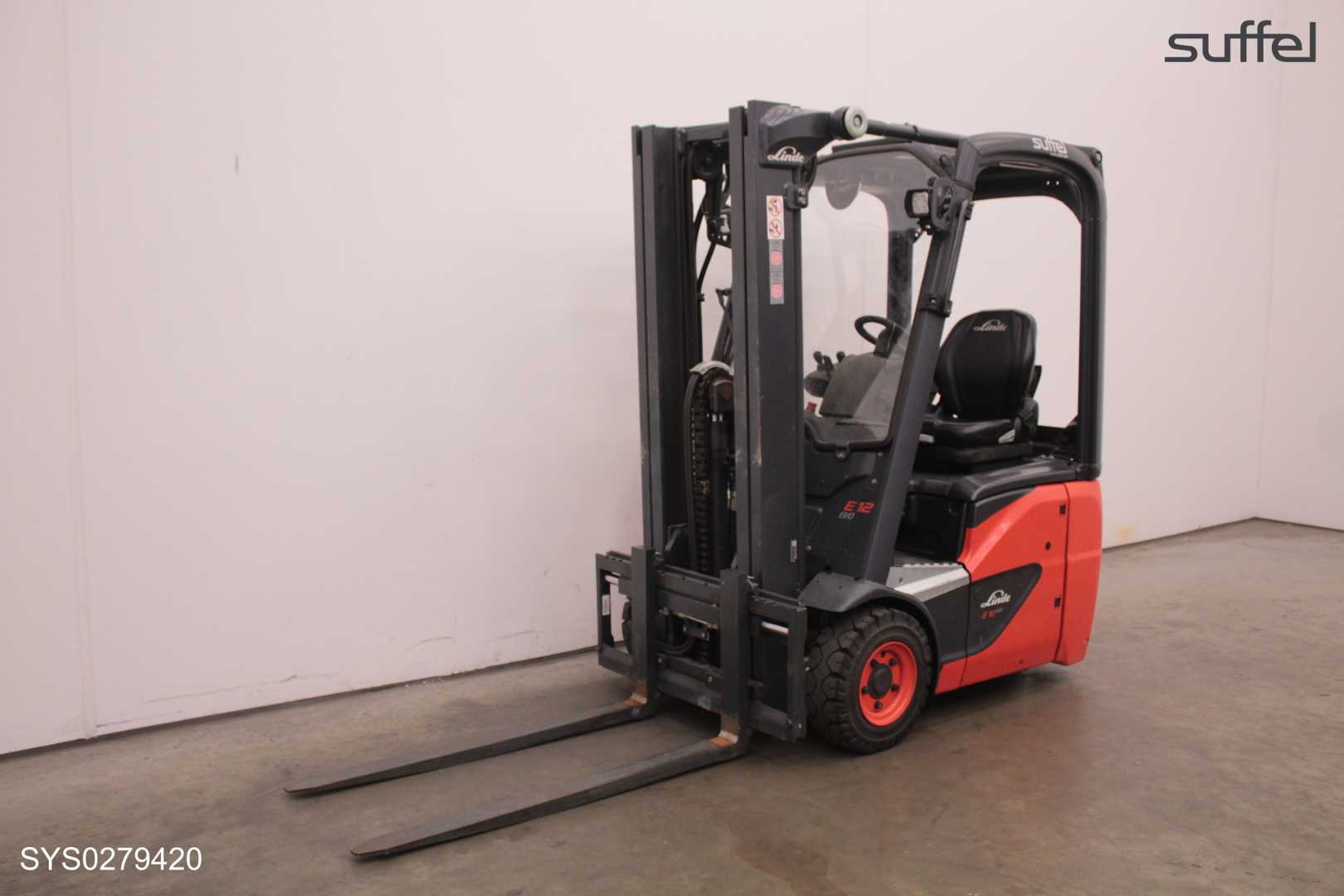 Used Forklift Linde E 12 3 ratų šakinis krautuvas (Image 2) Used Forklift Linde E 12 3 ratų šakinis krautuvas (Image 2)