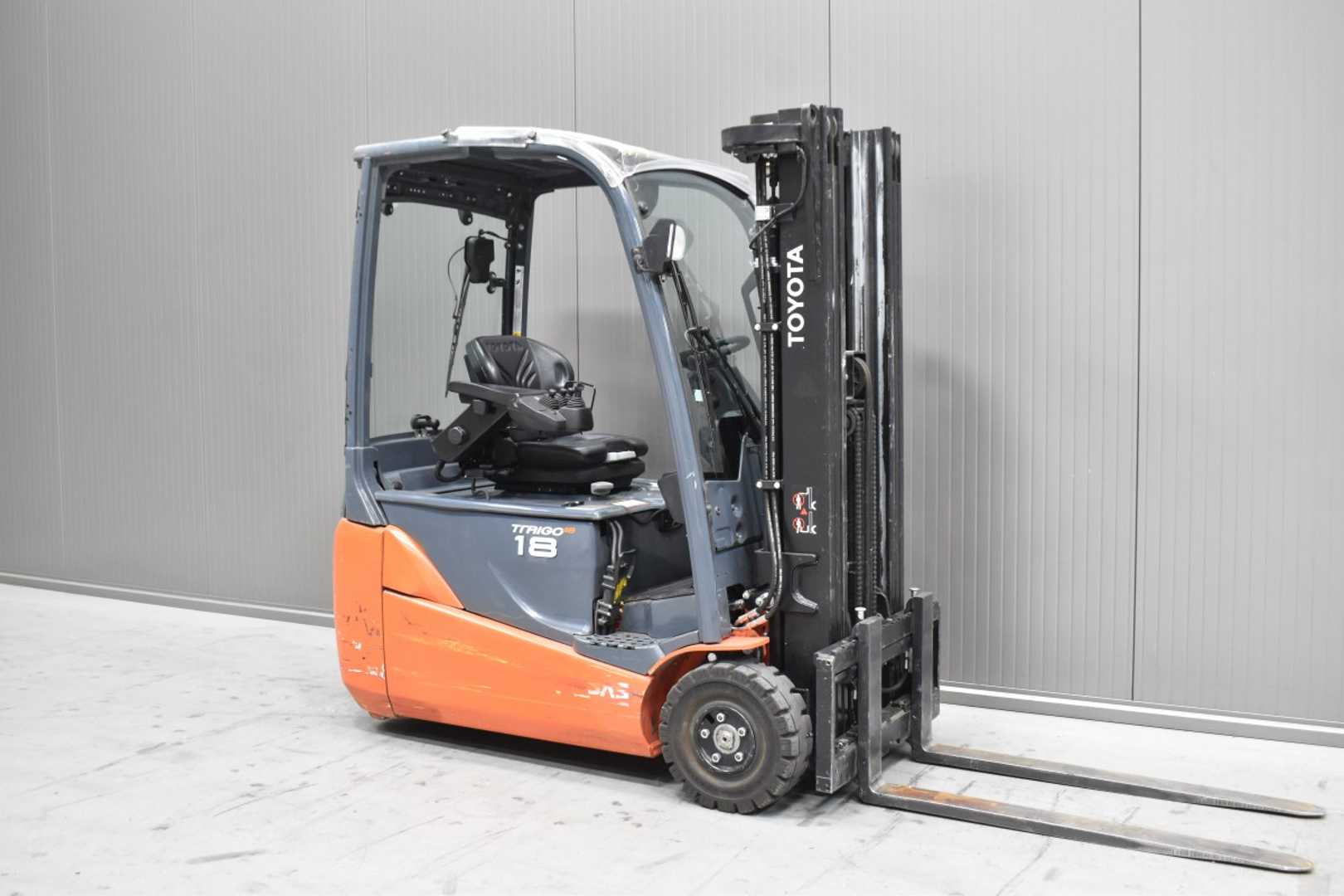 Used Forklift Toyota 8FBE18T /58008/ 3 ratų šakinis krautuvas (Image 1)