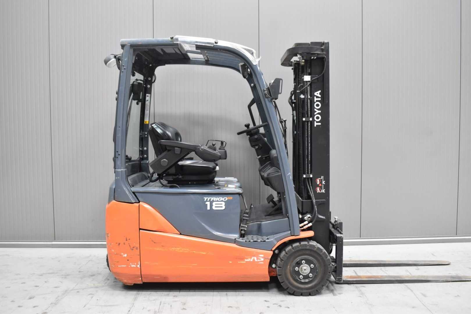 Used Forklift Toyota 8FBE18T /58008/ 3 ratų šakinis krautuvas (Image 3)