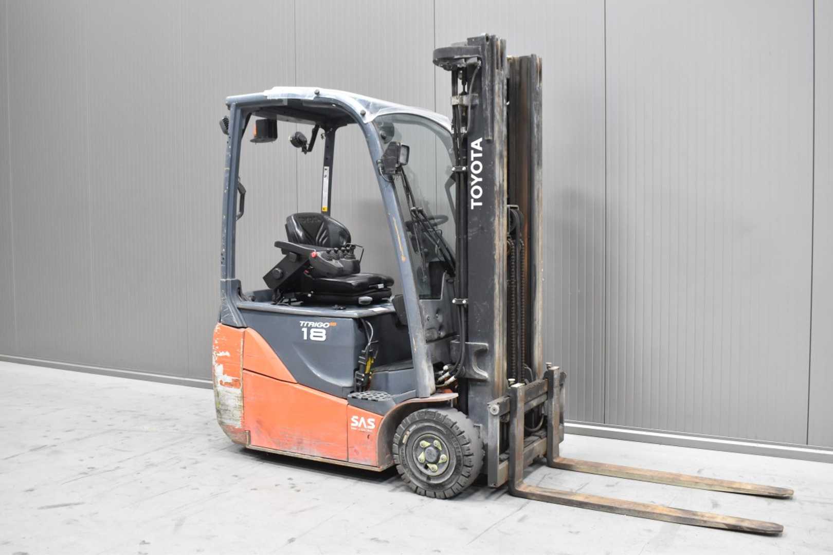Used Forklift Toyota 8FBEK18T /58010/ 3 ratų šakinis krautuvas (Image 1)