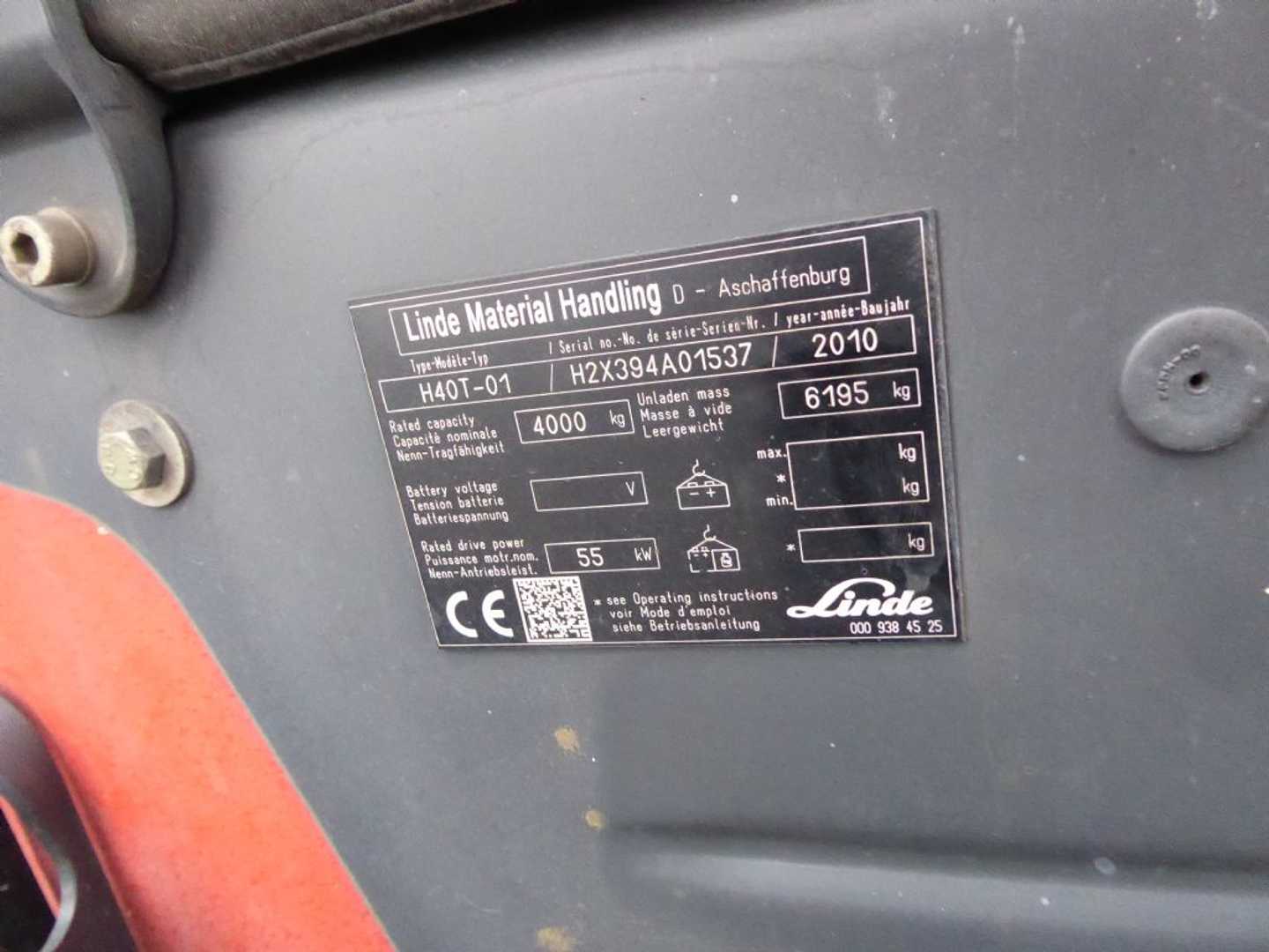 Used Forklift Linde H40T-01 4 ratų šakinis krautuvas (Image 3)