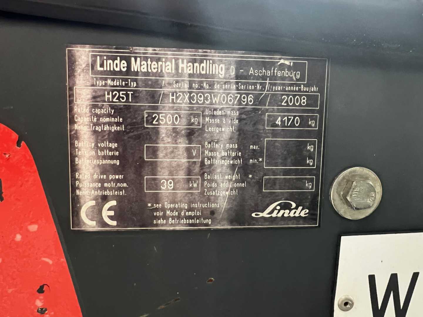 Used Forklift Linde H25T 4 ratų šakinis krautuvas (Image 6)