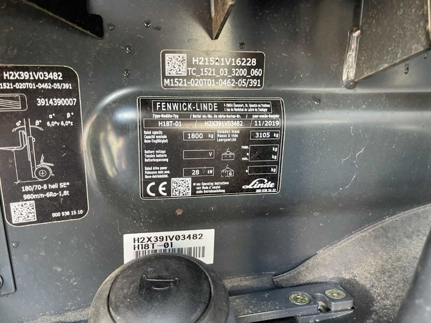 Used Forklift Linde H18T-01 4 ratų šakinis krautuvas (Image 4) Used Forklift Linde H18T-01 4 ratų šakinis krautuvas (Image 4)