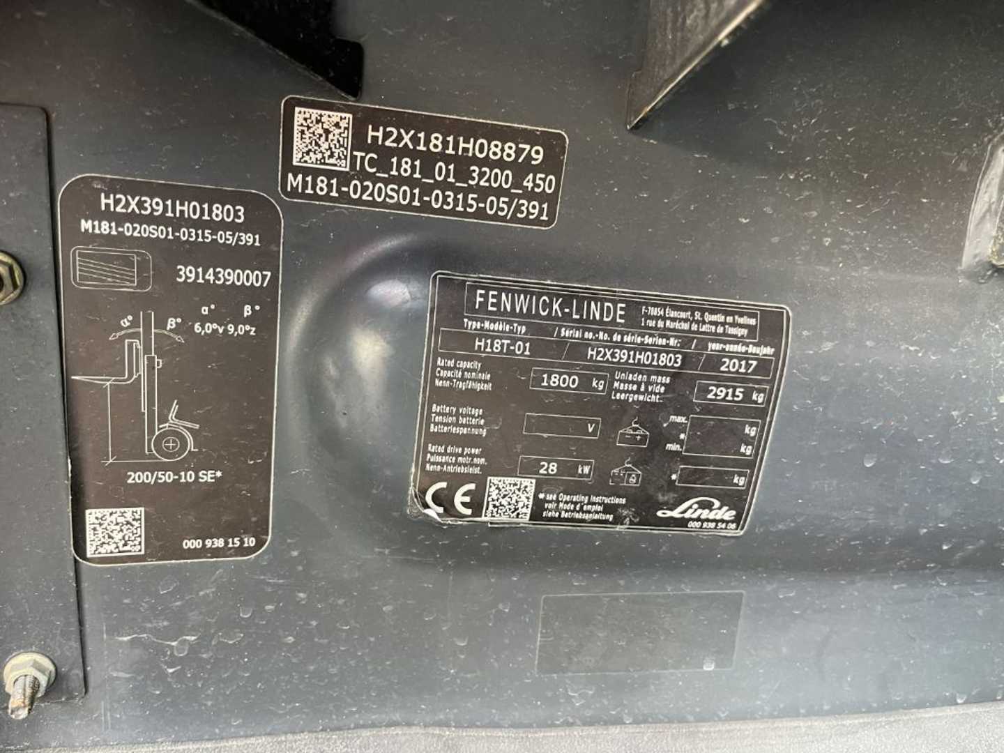 Used Forklift Linde H18T-01 4 ratų šakinis krautuvas (Image 4)
