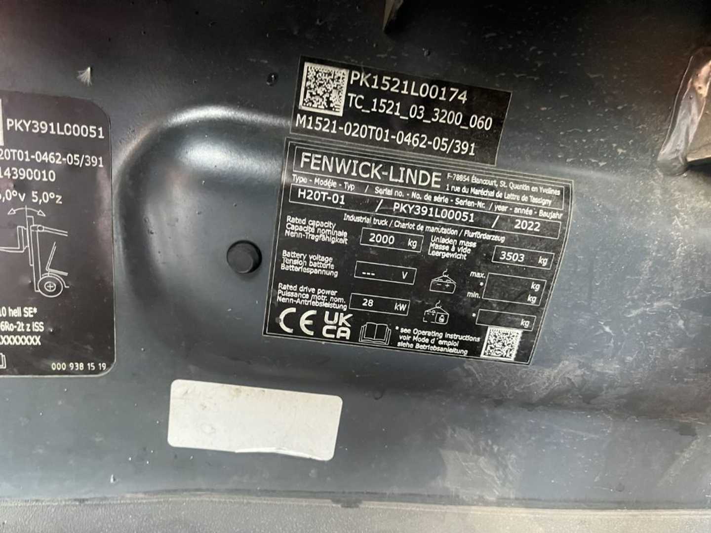 Used Forklift Linde H20T-01 4 ratų šakinis krautuvas (Image 4)