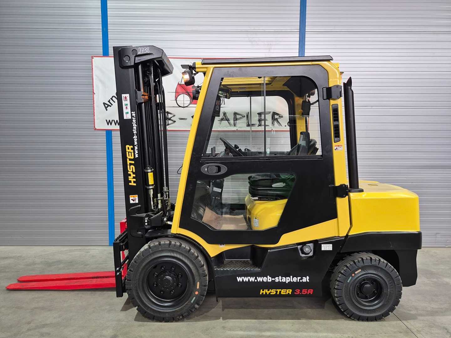 Used Forklift Hyster H3.5A DSL 4 ratų šakinis krautuvas (Image 4)
