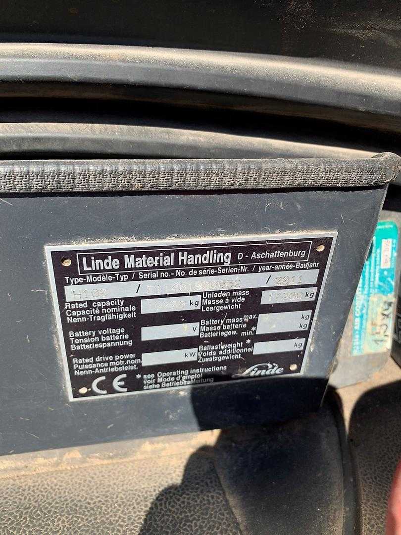 Used Forklift Linde H100D 4 ratų šakinis krautuvas (Image 4)