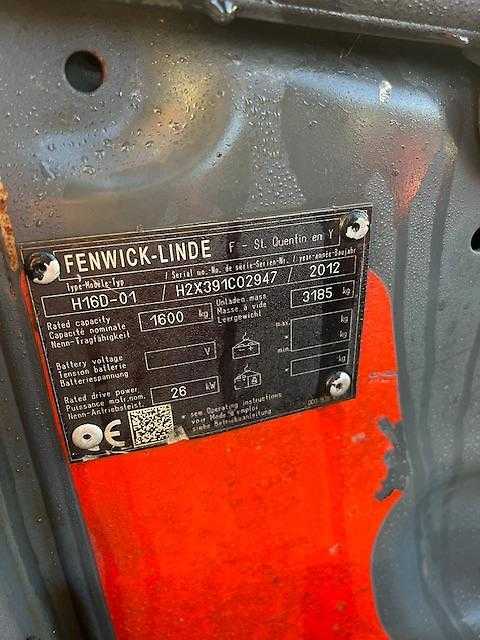 Used Forklift Linde H16D-01 4 ratų šakinis krautuvas (Image 6) Used Forklift Linde H16D-01 4 ratų šakinis krautuvas (Image 6)