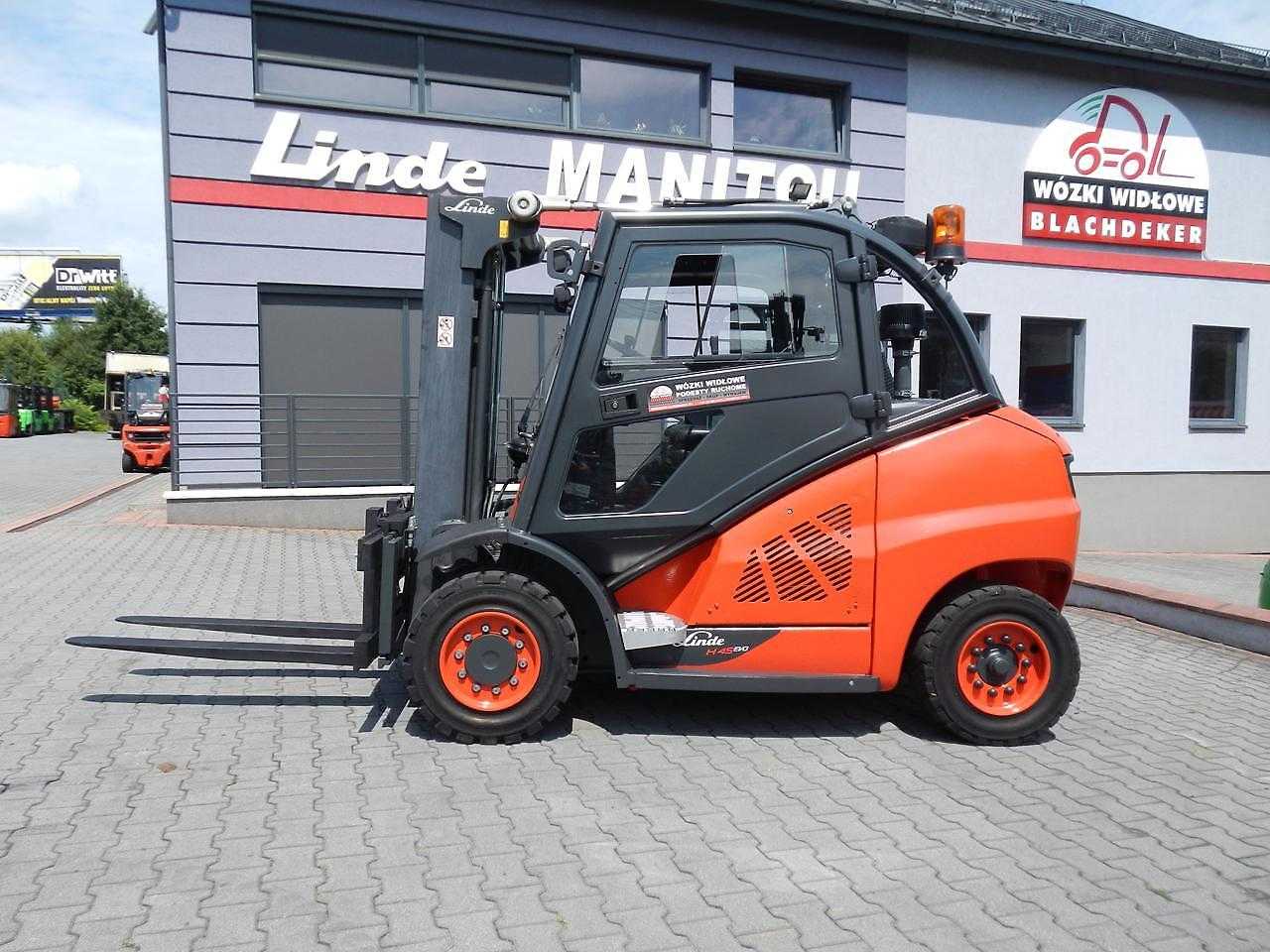Used Forklift Linde H45D-02 Triplex , side shift 4 ratų šakinis krautuvas (Image 1) Used Forklift Linde H45D-02 Triplex , side shift 4 ratų šakinis krautuvas (Image 1)