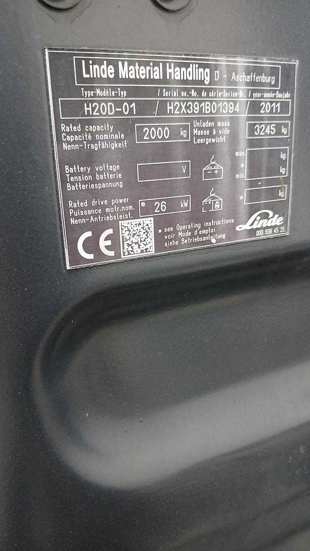 Used Forklift Linde H20D-01 4 ratų šakinis krautuvas (Image 2) Used Forklift Linde H20D-01 4 ratų šakinis krautuvas (Image 2)