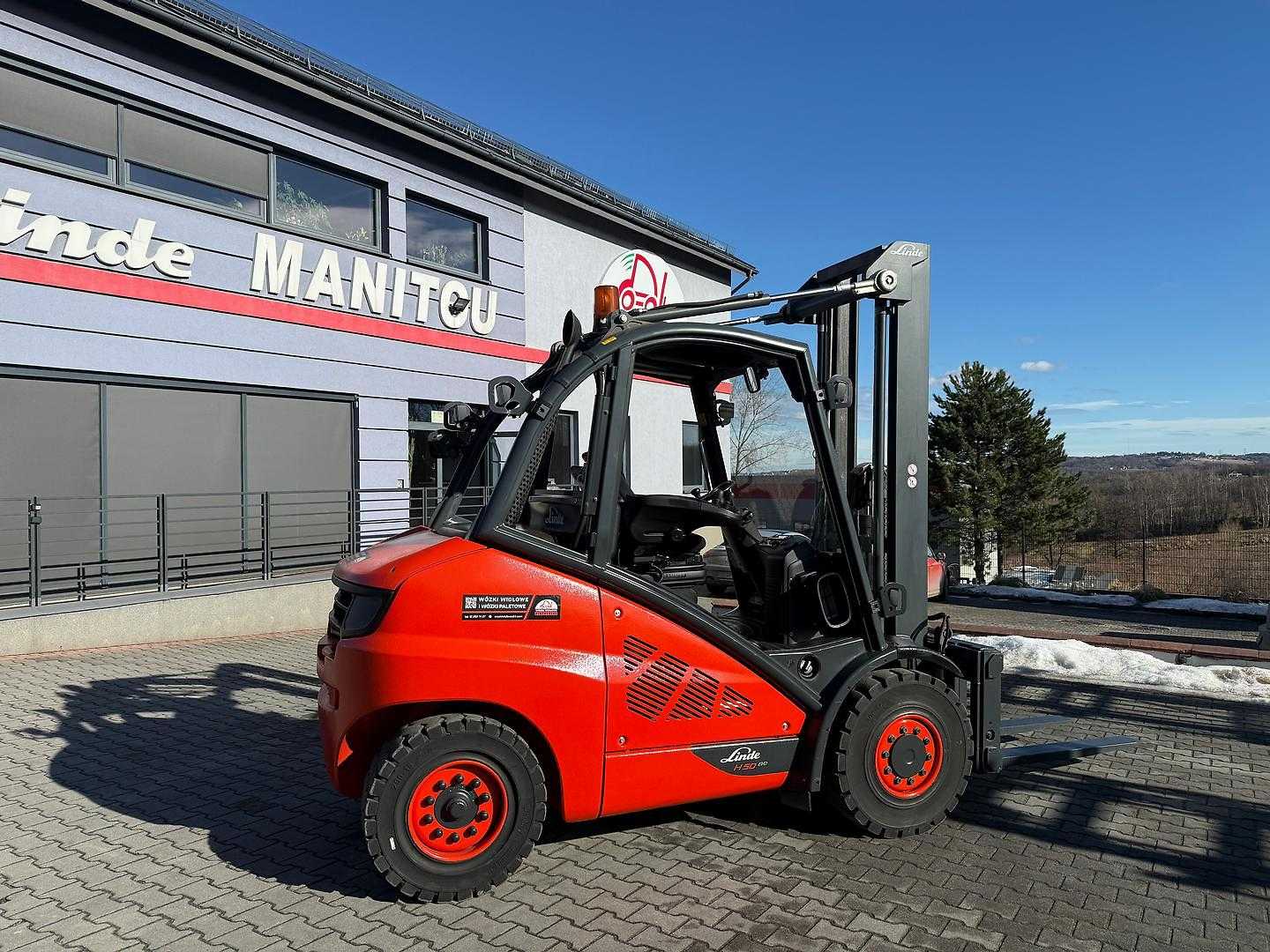 Used Forklift Linde H50D-02 Triplex, fork positioner, side shift, heated seat 4 ratų šakinis krautuvas (Image 4)