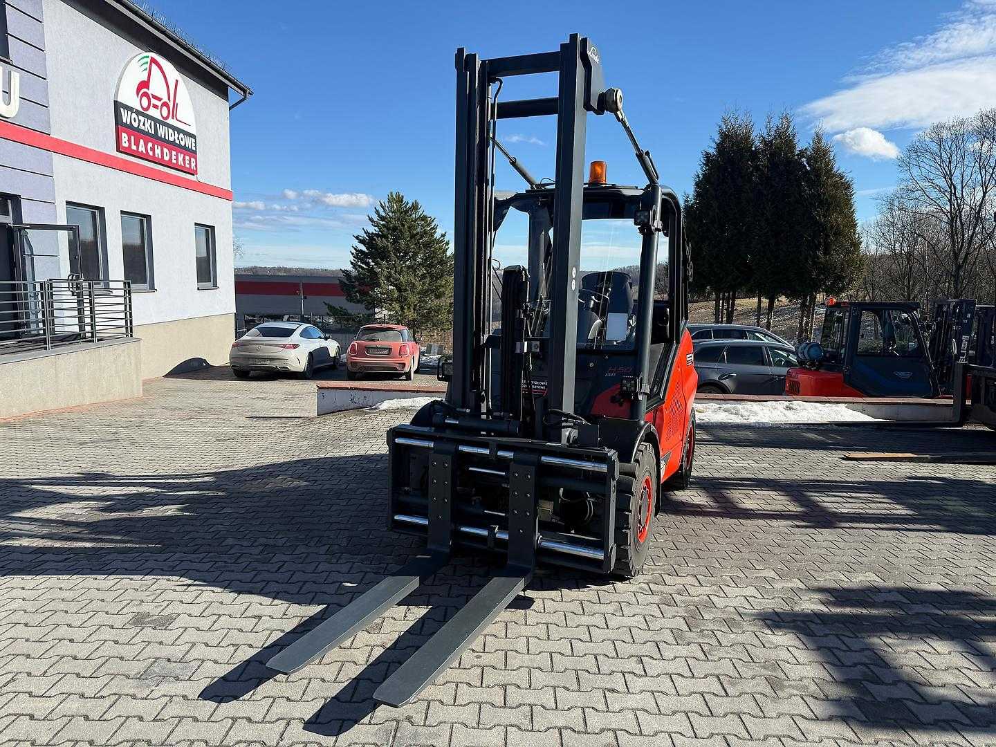 Used Forklift Linde H50D-02 Triplex, fork positioner, side shift, heated seat 4 ratų šakinis krautuvas (Image 5)