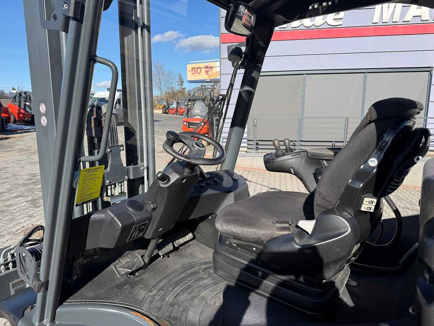 Used Forklift Linde H50D-02 Triplex, fork positioner, side shift, heated seat 4 ratų šakinis krautuvas (Image 7)