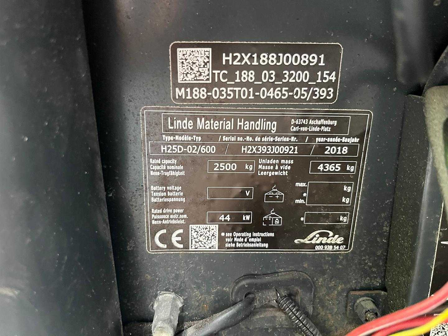 Used Forklift Linde H25D/600 4 ratų šakinis krautuvas (Image 10) Used Forklift Linde H25D/600 4 ratų šakinis krautuvas (Image 10)