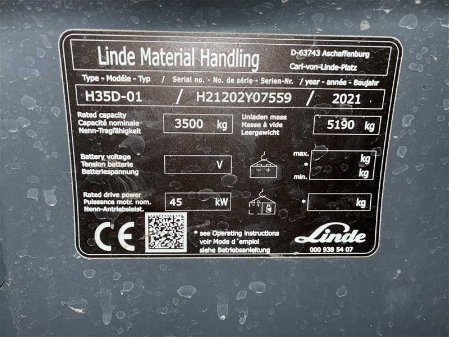 Used Forklift Linde H35 D: 3,5t (EU5) 4 ratų šakinis krautuvas (Image 8) Used Forklift Linde H35 D: 3,5t (EU5) 4 ratų šakinis krautuvas (Image 8)