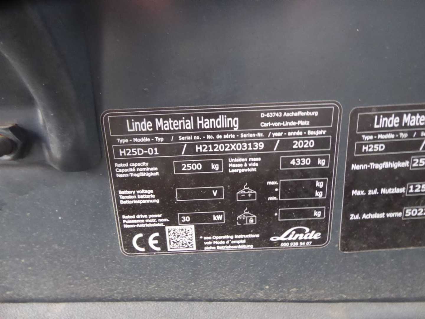 Used Forklift Linde H25D 4 ratų šakinis krautuvas (Image 4) Used Forklift Linde H25D 4 ratų šakinis krautuvas (Image 4)