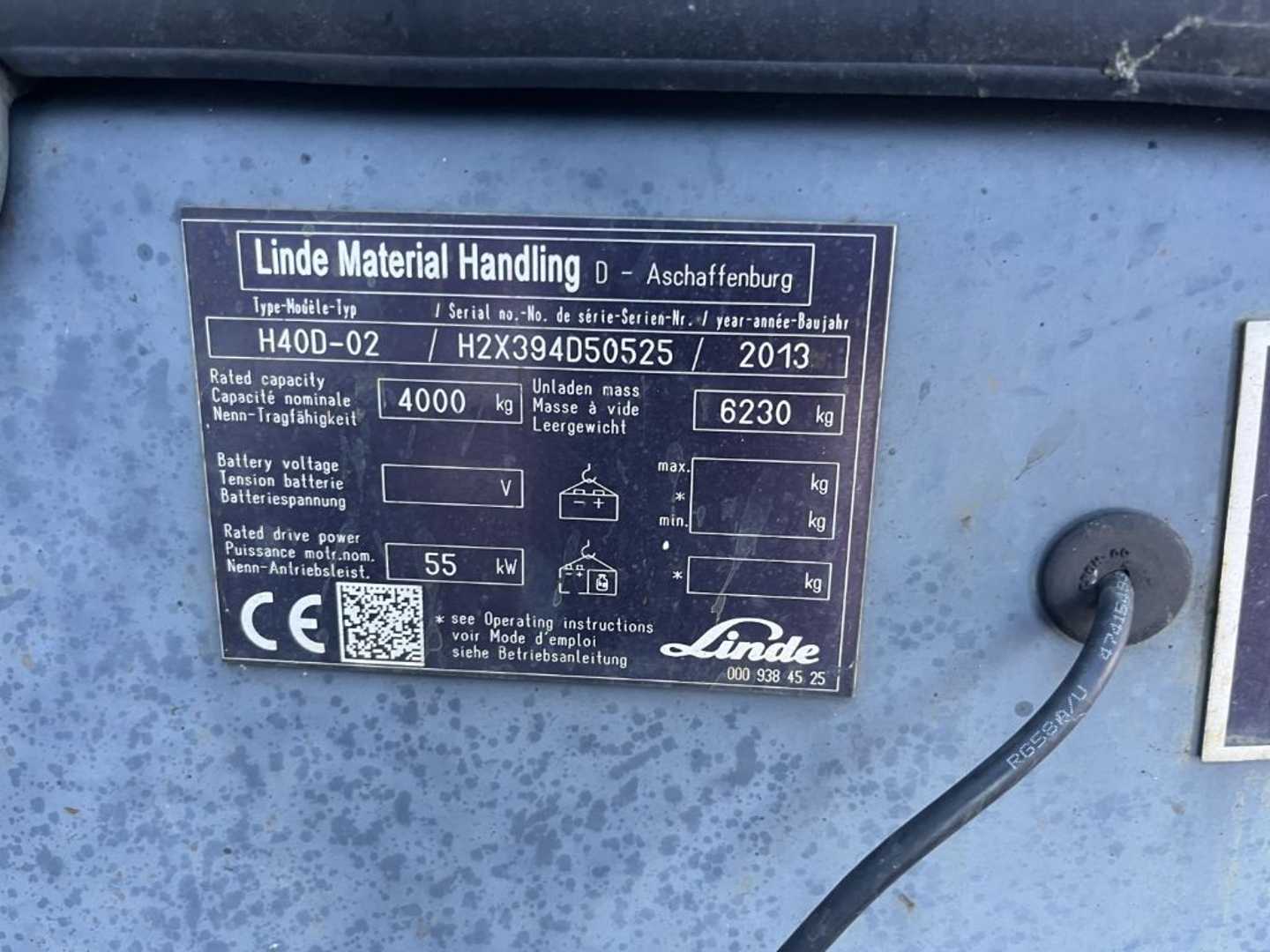 Used Forklift Linde H40D-02 4 ratų šakinis krautuvas (Image 3) Used Forklift Linde H40D-02 4 ratų šakinis krautuvas (Image 3)