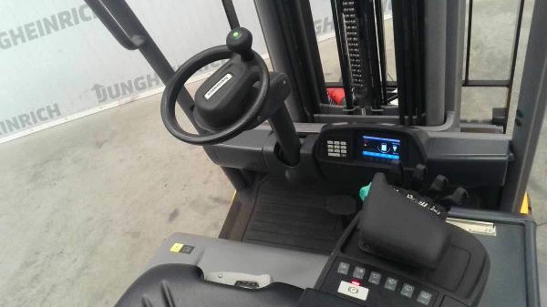 Used Forklift Jungheinrich EFG 320 Li SP GE 115-440 DZ 4 ratų šakinis krautuvas (Image 3) Used Forklift Jungheinrich EFG 320 Li SP GE 115-440 DZ 4 ratų šakinis krautuvas (Image 3)