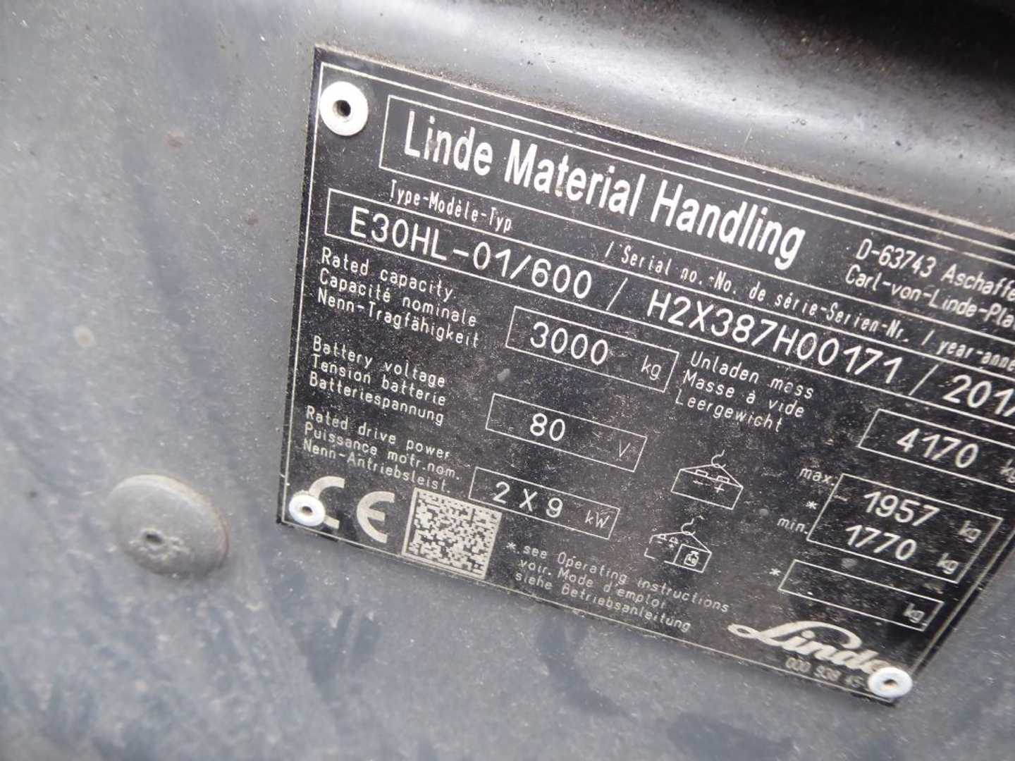 Used Forklift Linde E30HL-01/600 4 ratų šakinis krautuvas (Image 5) Used Forklift Linde E30HL-01/600 4 ratų šakinis krautuvas (Image 5)