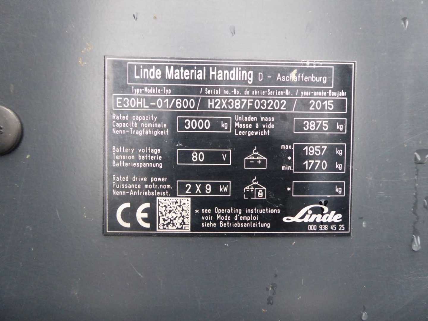Used Forklift Linde E30HL-01/600 4 ratų šakinis krautuvas (Image 2) Used Forklift Linde E30HL-01/600 4 ratų šakinis krautuvas (Image 2)