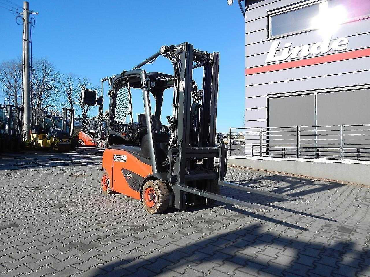 Used Forklift Linde E16P-02 Triplex , side shift 4 ratų šakinis krautuvas (Image 6)