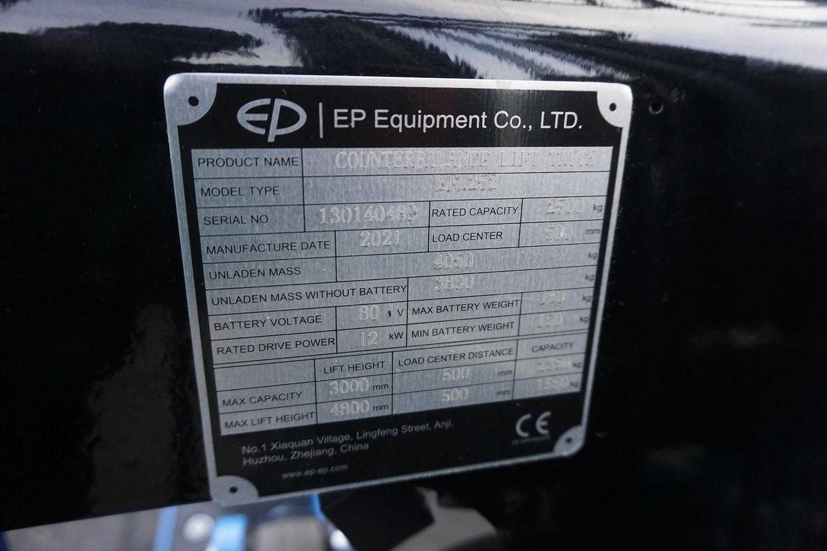 Used Forklift Other EFL 252 BL 4 ratų šakinis krautuvas (Image 9)