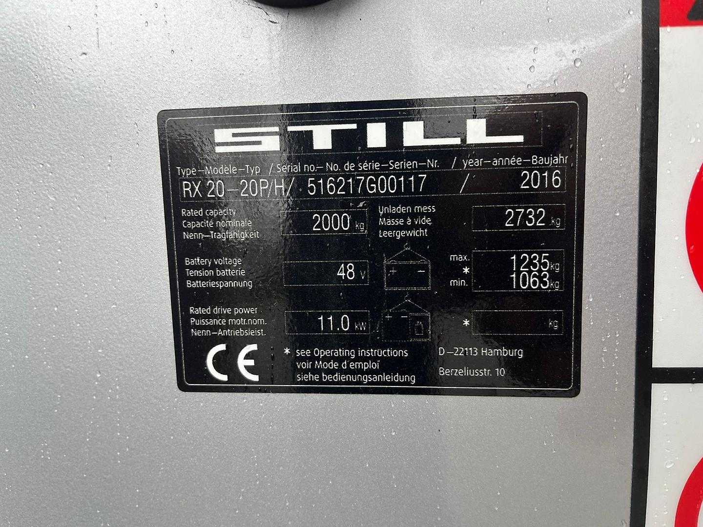 Used Forklift STILL RX 20 - 16 P wie Neu 4 ratų šakinis krautuvas (Image 6) Used Forklift STILL RX 20 - 16 P wie Neu 4 ratų šakinis krautuvas (Image 6)