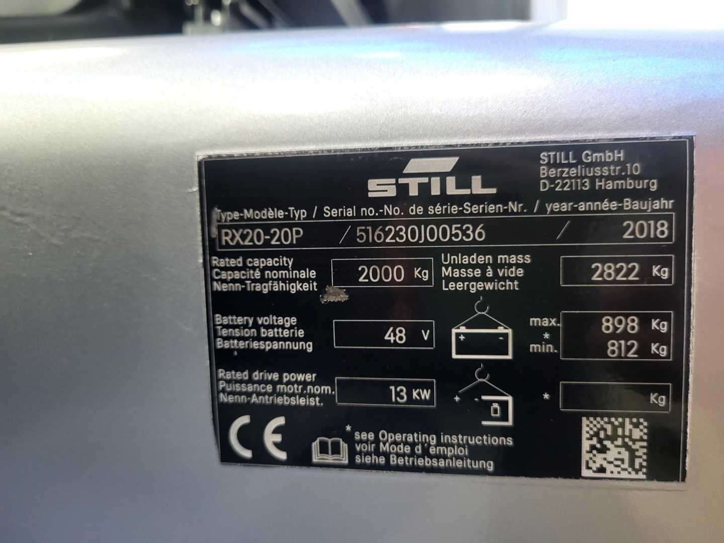 Used Forklift STILL RX20-20PLI-ION 4 ratų šakinis krautuvas (Image 2) Used Forklift STILL RX20-20PLI-ION 4 ratų šakinis krautuvas (Image 2)