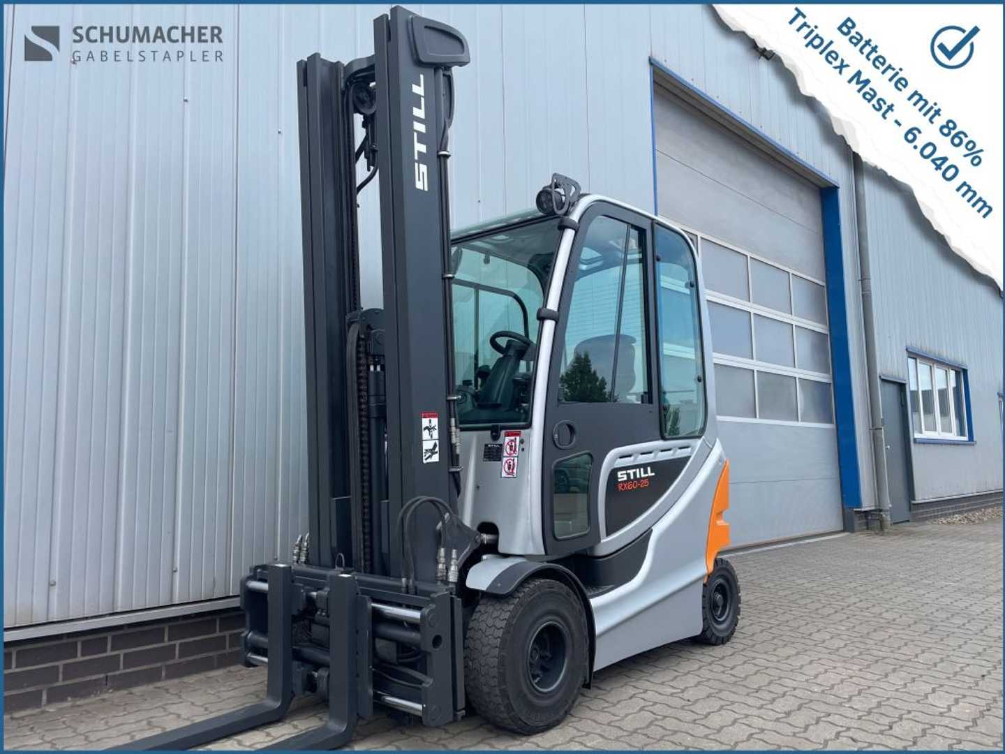 Used Forklift STILL RX60-25 | Batterie 86% 4 ratų šakinis krautuvas (Image 1)